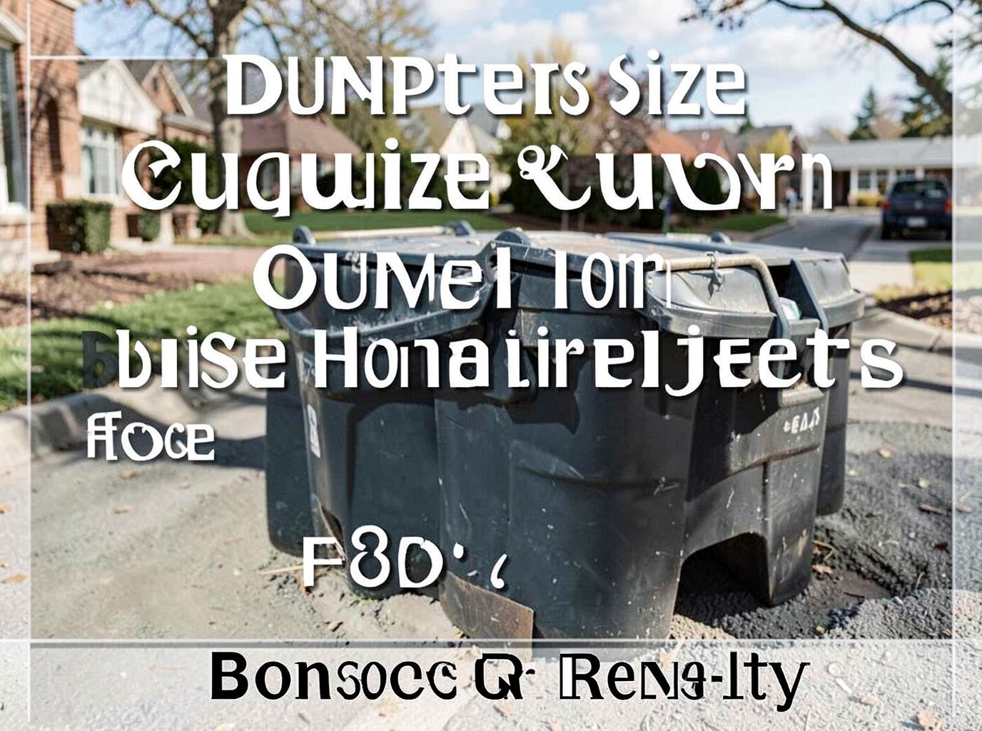 Dumpster Size Guide for Common Boise Home Projects